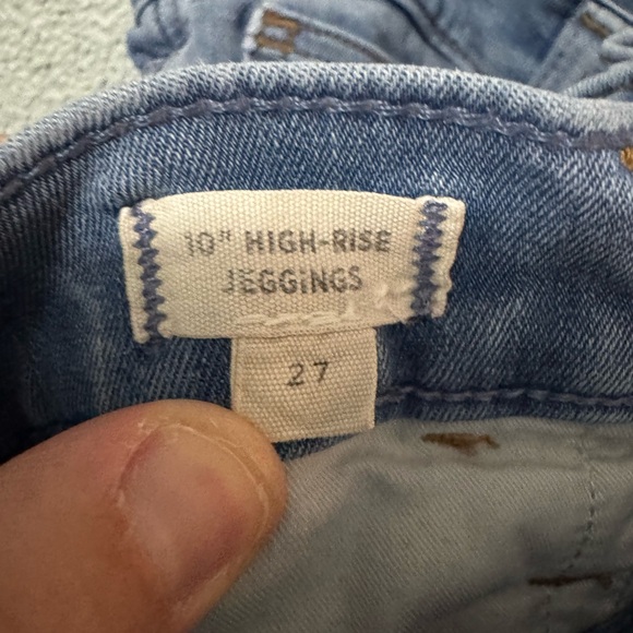 🔥 Madewell 10" High-Rise Roadtripper Jeggings in Jancey Wash Size 27 - Picture 3 of 6